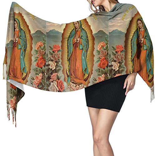 Our Lady Of Guadalupe Virgin Mary Soft Cashmere - Lightweight Scarfs For Women, Large Shawls And Wraps