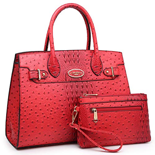 Dasein Women Handbags and Purses Ladies Shoulder Bag Top Handle Satchel Tote Work Bag with Wallet
