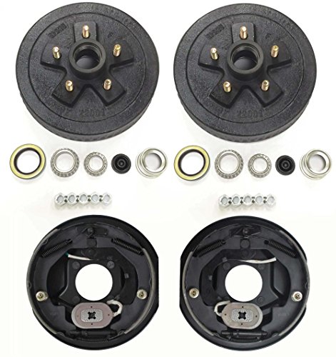 LIBRA 5 on 4.5' B.C. Trailer Hub Drum Kits with 10'x2-1/4' Electric Brakes for 3500 Lbs Axle