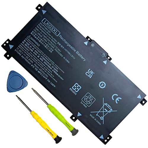 LK03XL 916814-855 L09281-855 Battery for HP Envy X360 Convertible 15m-bp0xx bp1xx bq0xx bq1xx bq021dx cn0xxx cn1xxx cn0011dx cn0012dx cp0xxx cp0011dx 17m-ae0xx ae1xx ae111dx bw0xxx bw0013dx ce0xxx