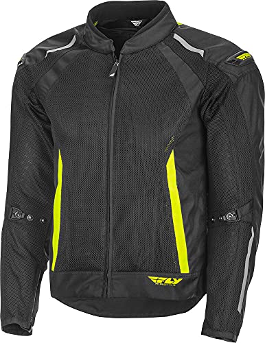 Fly Racing Coolpro Mesh Jacket (Black/Hi-Vis, Large)