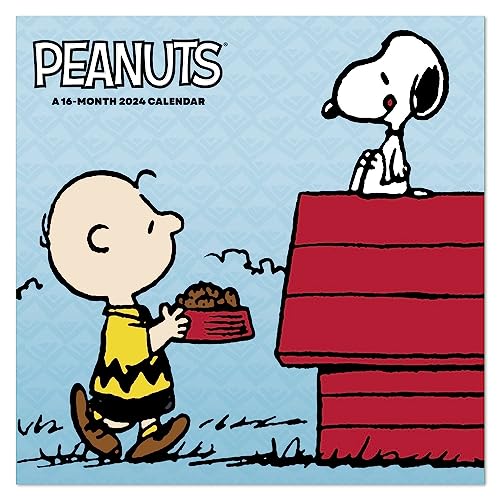2024 Peanuts Monthly Wall Calendar, 16 Months, 12' x 12' (DDW0482824)