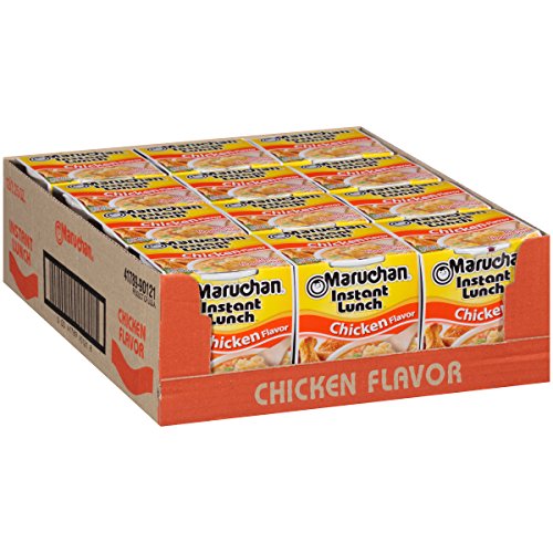 Maruchan Instant Lunch Chicken , Ramen Noodle Soup, Microwaveable Meal, 2.25 Oz, 12 Count