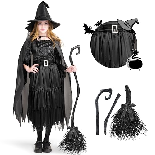 Spooktacular Creations Child Girl Black Witch costume (Small (5-7 yr))