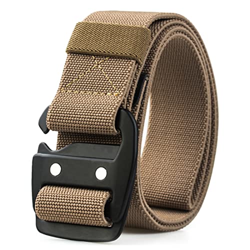 WYuZe Mens Tactical Belt Military Elastic Stretch Duty Riggers Belt Metal Buckle