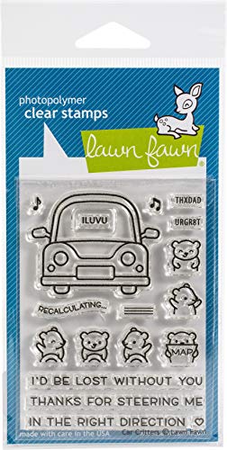 Lawn Fawn CLR Stamp CRITTR, Car Critters
