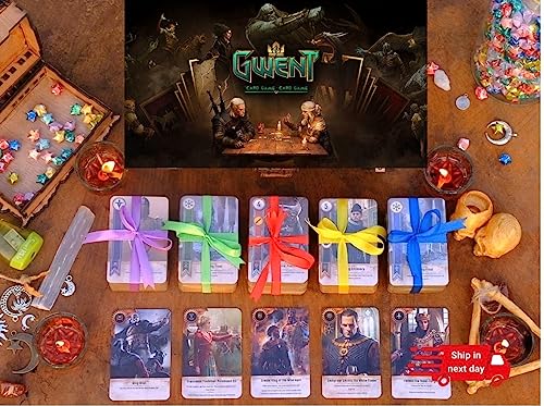 Gwent Cards (5 Decks | 527 Cards) Complete Set with Playmat ! Exciting Gift for Lovers