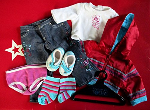 AMERICAN GIRL READY FOR FUN OUTFIT + BOOK COMPLETE NEW