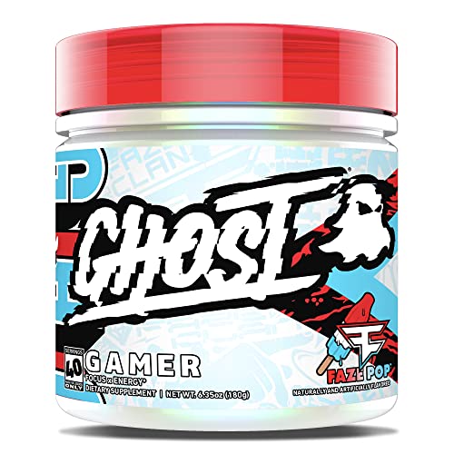 GHOST Gamer x Faze Clan (Faze Pop) - Energy and Focus Support Product 40 Servings Nootropics & Natural Caffeine for Attention, Accuracy & Reaction Time Vegan Friendly Gluten-Free