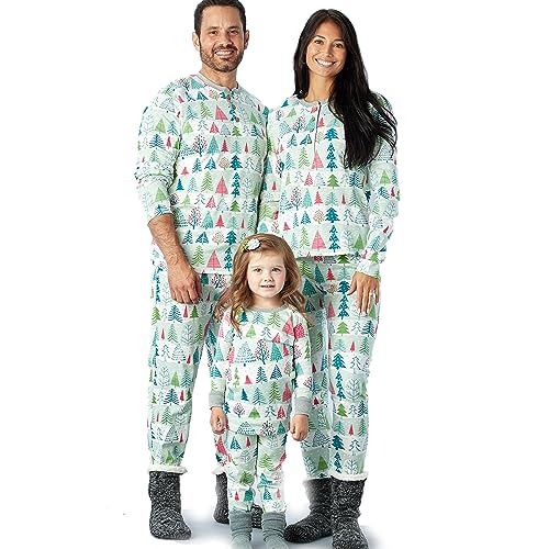 HonestBaby unisex Baby-Organic Cotton Holiday Family Jammies Pajama Set, Feelin' Pine, Women s 2-Piece , X-Large US