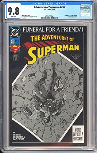 Adventures of Superman #498 CGC 9.8 4021850006 Funeral 1st Print Supergirl App!