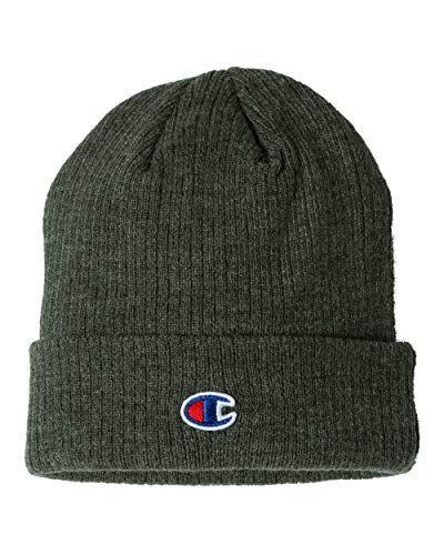 Champion Ribbed Knit Cap One Size Heather Forest