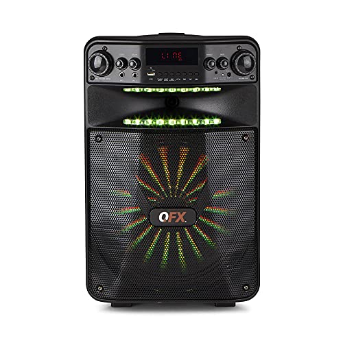 QFX PBX-1210 12' Bluetooth Rechargeable Speaker with 12' Woofer and Smart App Control