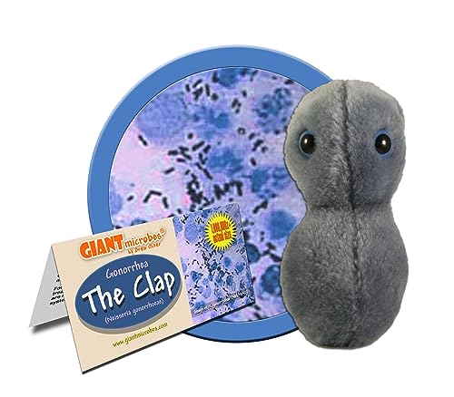 GIANTmicrobes Clap Plush - Learn All About STIs and Sexual Health, Unique n Educational Gift for Public Health Enthusiasts, Healthcare Workers, OBGYNs, Students n Anyone with a Healthy Sense of Humor
