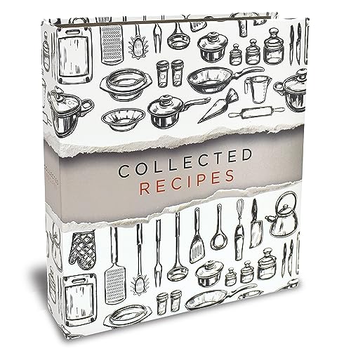 Recipe Binder, 8.5' x 9.5' 3 Ring Binder Organizer Set (with 50 Page Protectors, 100 4' x 6' Recipe Cards & 12 Category Divider Tabs) by Better Kitchen Products, Sleek Kitchen Design
