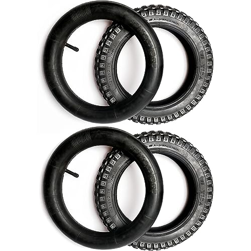 (2 Set) AR-PRO 12.5' x 2.75' Scooter Replacement Tires and Inner Tubes - Tires and Inner Tubes for Schwinn and Dynacraft Electric Scooters