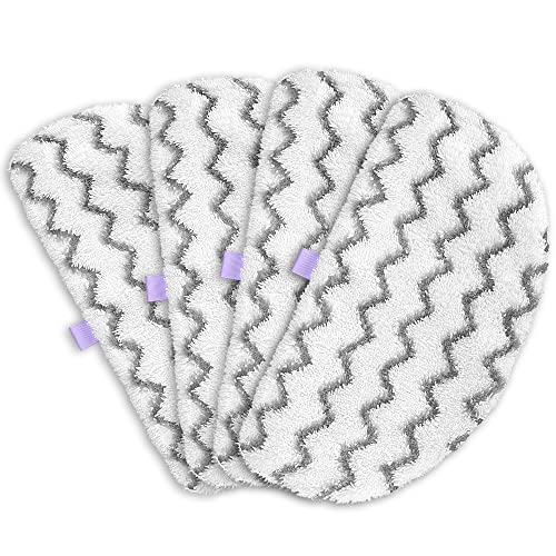 Tidy Monster Steam Mop Replacement Pads Compatible with Bissell Powerfresh Steam Mop 1940 1806 1544 1440 2075A 2685A Series, Part # 5938 & 203-2633, 1606668 & 1606669 (4 Pack Scrub Plush)