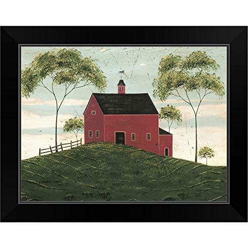 Brandon Barn Black Framed Art Print, Barn Artwork