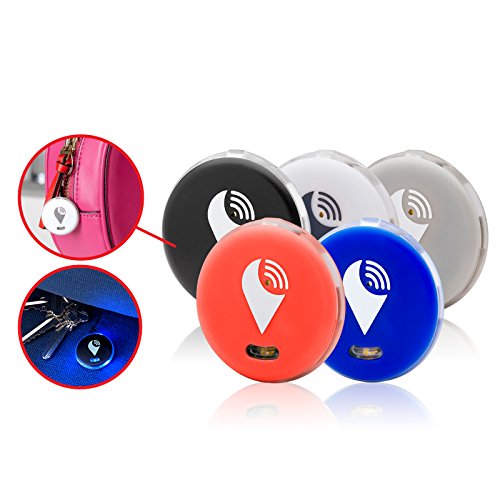 TrackR pixel - Bluetooth Tracking Device. Item Tracker. Phone Finder. iOS/Android Compatible - 5 color, Black, White, Gray, Red and Blue.