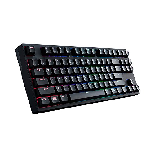 Cooler Master MasterKeys Pro S RGB Mechanical Gaming Keyboard, Cherry MX Red (Linear), RGB LED, TenKeyless (Small)