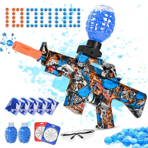 Gel Ball Blaster Gun Electric, Kids Toy Guns Gel Gun Splatter Ball Gun Orby Gun, Water Bead Gun Jell Blasters Gill Blaster Gun, Gelly Ball Blaster Gun for Kids Gift Ages 6+