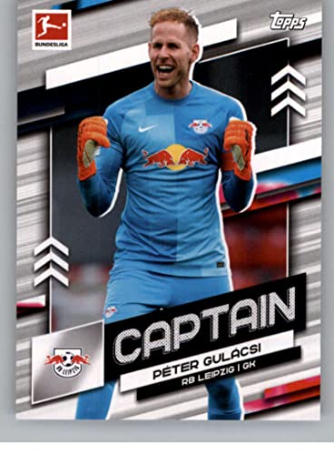 2021-22 Topps Bundesliga Team Captains #TC-PG Peter Gulacsi RB LEIPZIG Official German Soccer League Trading Card in Raw (NM or Better) Condition