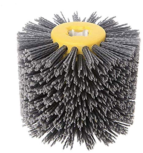 SIGNI Abrasive Nylon Drawing Wheel Drum Burnishing Polishing Brush for wooden furniture floor polishing 120X100mm 80 Grit 1pack