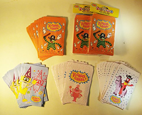 3 Packages of Yo Gabba Gabba Party Treat Bags or Halloween Treat Bags (120 Bags)