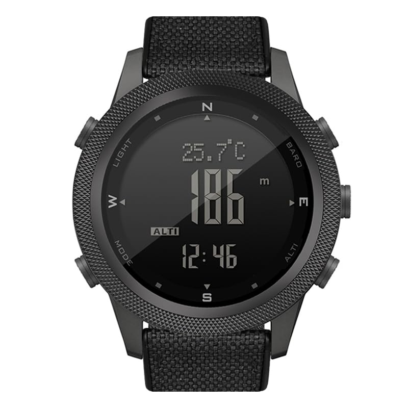 CakCity Military Watches with Compass Tactical Watch for Men Outdoor Sports Watches for Men Hiking Digital Wrist Watch with Barometer,Altimeter,Step Counter