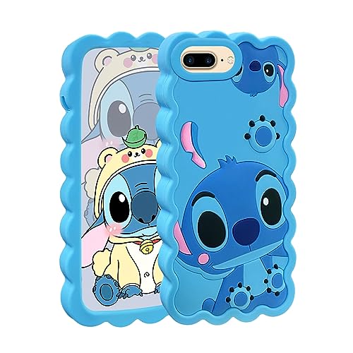 FINDWORLD Cases Fit for iPhone 8 Plus/7 Plus/6S Plus /6 Plus Case, Cute 3D Cartoon Soft Silicone Animal Shockproof Anti-Bump Protector Boys Kids Gifts Cover Housing for iPhone 8 Plus/7 Plus/6 Plus