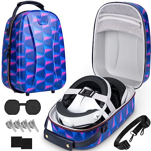 Hard Carrying Case Compatible with PSVR 2, Lens Protector Cover for PS VR2 Accessories, Storage Bag Travel Compatible with PlayStation VR2 Case with Shoulder straps, Portable, Dust-Proof, Anti-Scratch