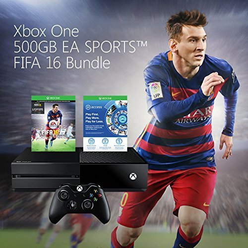 Xbox One 500GB Console - FIFA 16 Bundle (with EA Access and Bonus Games)