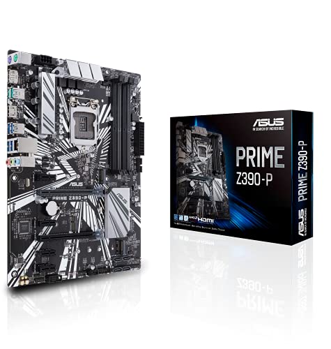 ASUS Prime Z390-P LGA1151 (Intel 8th and 9th Gen) ATX Motherboard for Cryptocurrency Mining(BTC) with above 4G Decoding, 6xPCIe Slot and USB 3.1 Gen2
