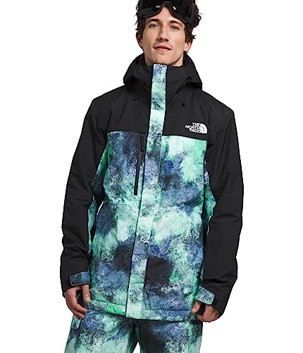 THE NORTH FACE Men's Freedom Insulated Jacket, Icecap Blue Faded Dye Camo Print, Large