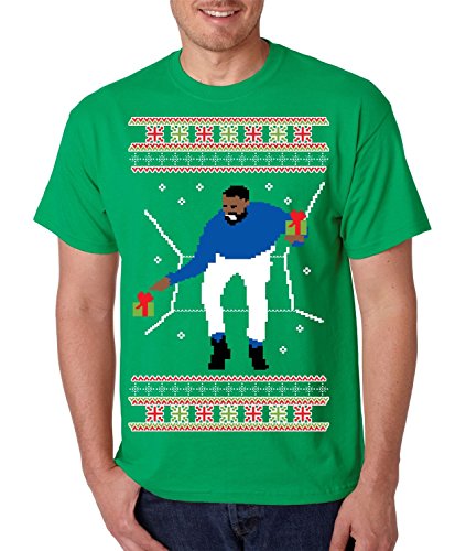 ALLNTRENDS Men's T Shirt 1-800 Hotline Bling Ugly Christmas Sweater (L, Irish Green)