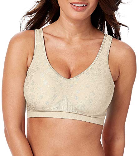 Bali Women's Comfort Revolution Shaping Wirefree Bra, Light Beige, Small