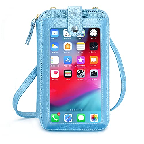 Womens Crossbody Bag Touch Screen Lightweight Small Cellphone Shoulder Purse Card Wallet Handbag