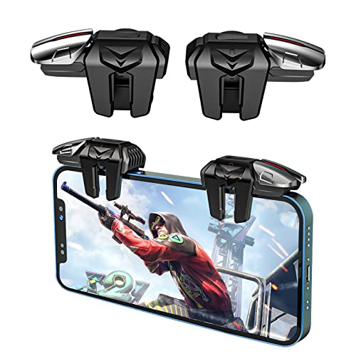Newseego 2022 New Model Mobile Game Controller Trigger,Mobile Game Accessories 6 Finger Trigger Sensitive Shoot Target Buttons Smartphone Game Controller Gamepad for PUBG/Survival Rules/Knives Out