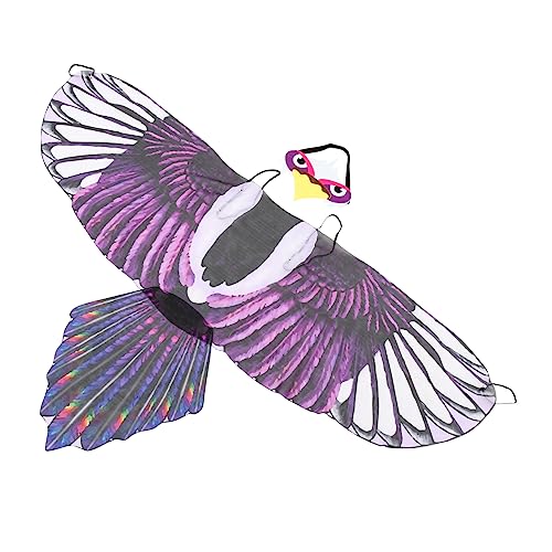 Abaodam 4 Sets Eagle Wings Halloween Bird Demon Costume Halloween Eagle Costume Novelty Bird Costume Carnival Costumes Peacock Cosplay Wings Prom Supplies Child Comfortable Chiffon Purple