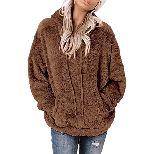 lightweight hoodies women crewneck sweatshirts y2k oversized sweatshirt for women xxl lightweight athletic pullover womena sweatshirt heated pullover for women zip up hoodie plus size Coffee