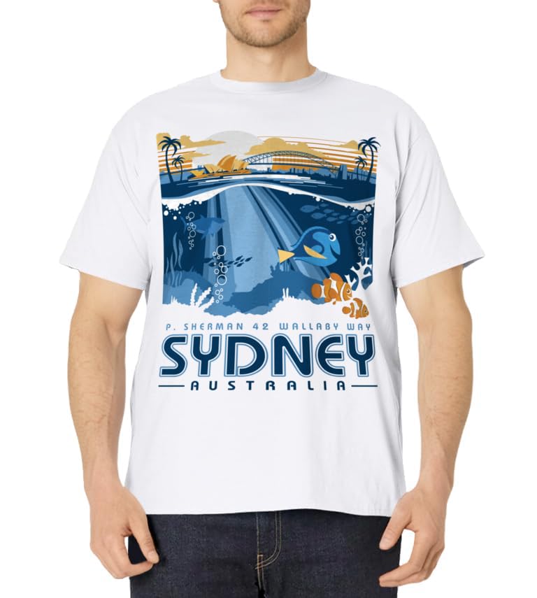 Disney Pixar Finding Nemo Sydney Australia Poster T-Shirt