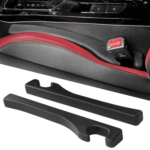 KAYZT Seat Gap Filler Universal Fit Car SUV to Fill The Gaps Between Seat and Console Blocker Stopper Pack of 2 Black