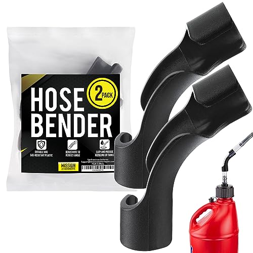Mission Automotive 2 Pack Hose Bender for Racing Fuel Tanks, Utility Containers, Gas Cans - Heavy Duty - Compatible with VP, Sportsman, Rural King and more. Provides the Ideal Bend for Your Fuel Hose
