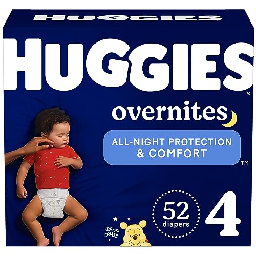 Huggies Overnites Size 4 Overnight Diapers (22-37 lbs), 52 Ct