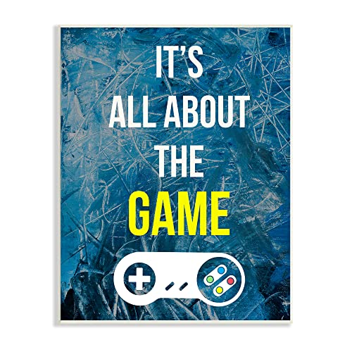 Stupell Industries All About The Game Vintage Controller Gamer Sign, Design by Annie Warren