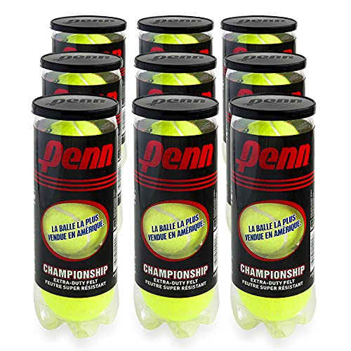 Penn Championship Extra-Duty Tennis Balls - 9 Cans, 27 Balls