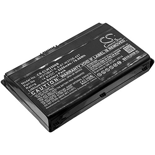 ALLC Replacement Battery for Clevo 6-87-W370S-427/6-87-W370S-4271/6-87-W37ES-427/6-87-W37SS-427/W370BAT-3/W370BAT-8,5200mAh