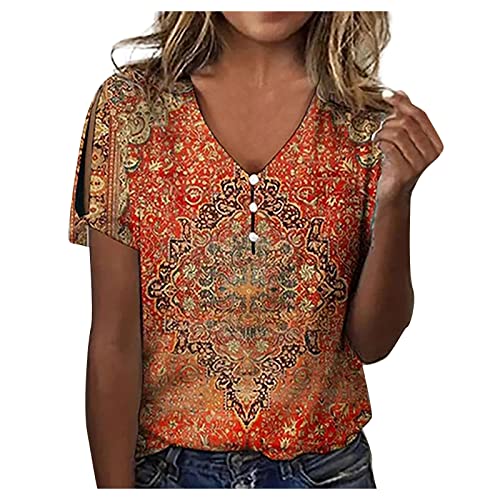 Summer Tops for Women 2023 Trendy Plus Women Work Blouses for Office Professional XXL Tshirts Shirts Graphic Pack Women's Summer Tops, Tees & Blouses Warehouse Today Shipping Red