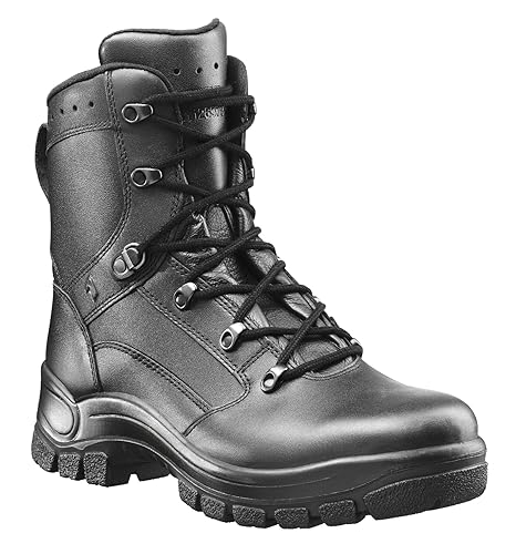 HAIX Airpower P7 High Black Tactical Boots For Men, Medium Width - Anti Slip And Waterproof Tactical Shoes For Police and Paratrooper - Size 11