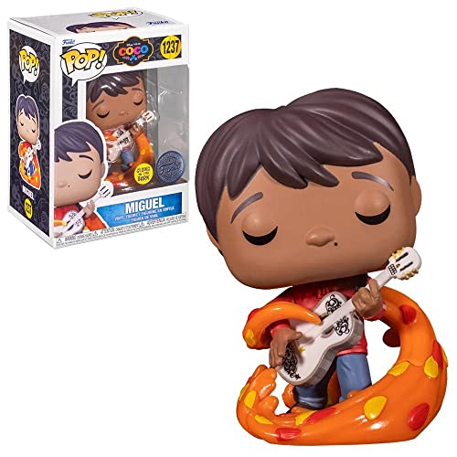 Funko Pop! Disney: Coco - Miguel (with Guitar) (Glows in The Dark) (Special Edition) #1237 Vinyl Figure